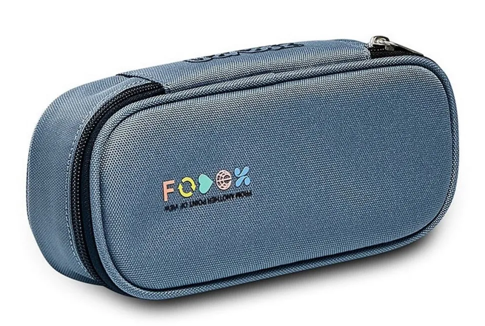 Astuccio scuola Fedez x Seven Round Plus Grigio