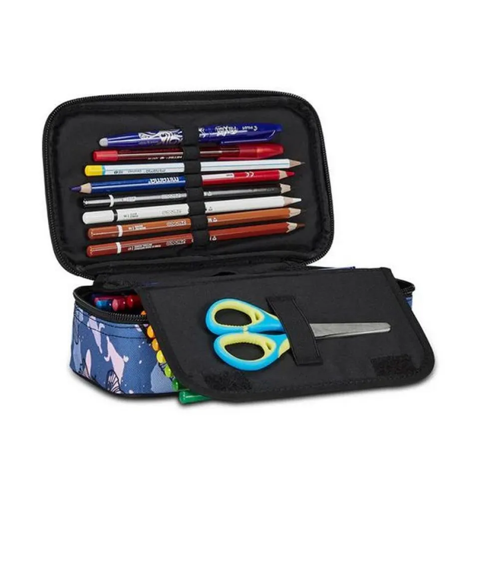 Astuccio scuola Seven Quick Case Freethink Girl Reflex Blue