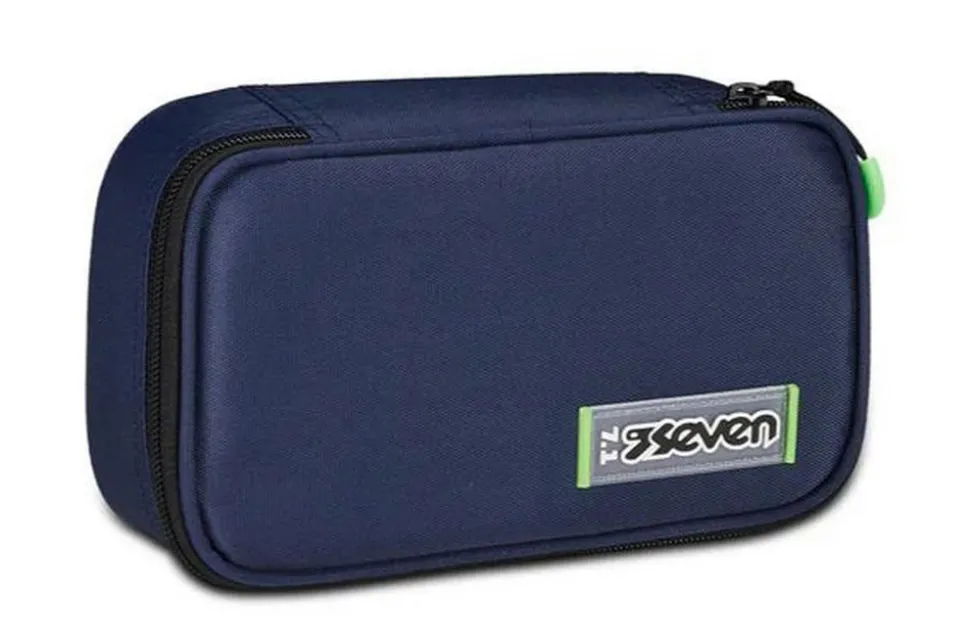 Astuccio scuola Seven Quick Case Freethink Blue Deep