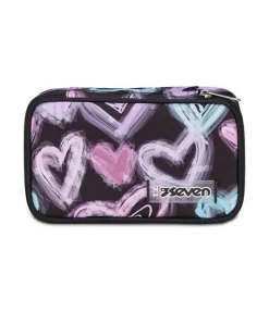 Astuccio scuola Seven Quick Case Freethink Girl Jet Black