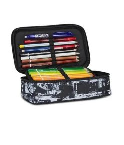 Astuccio scuola Seven Quick Case Freethink Boy Jet Black