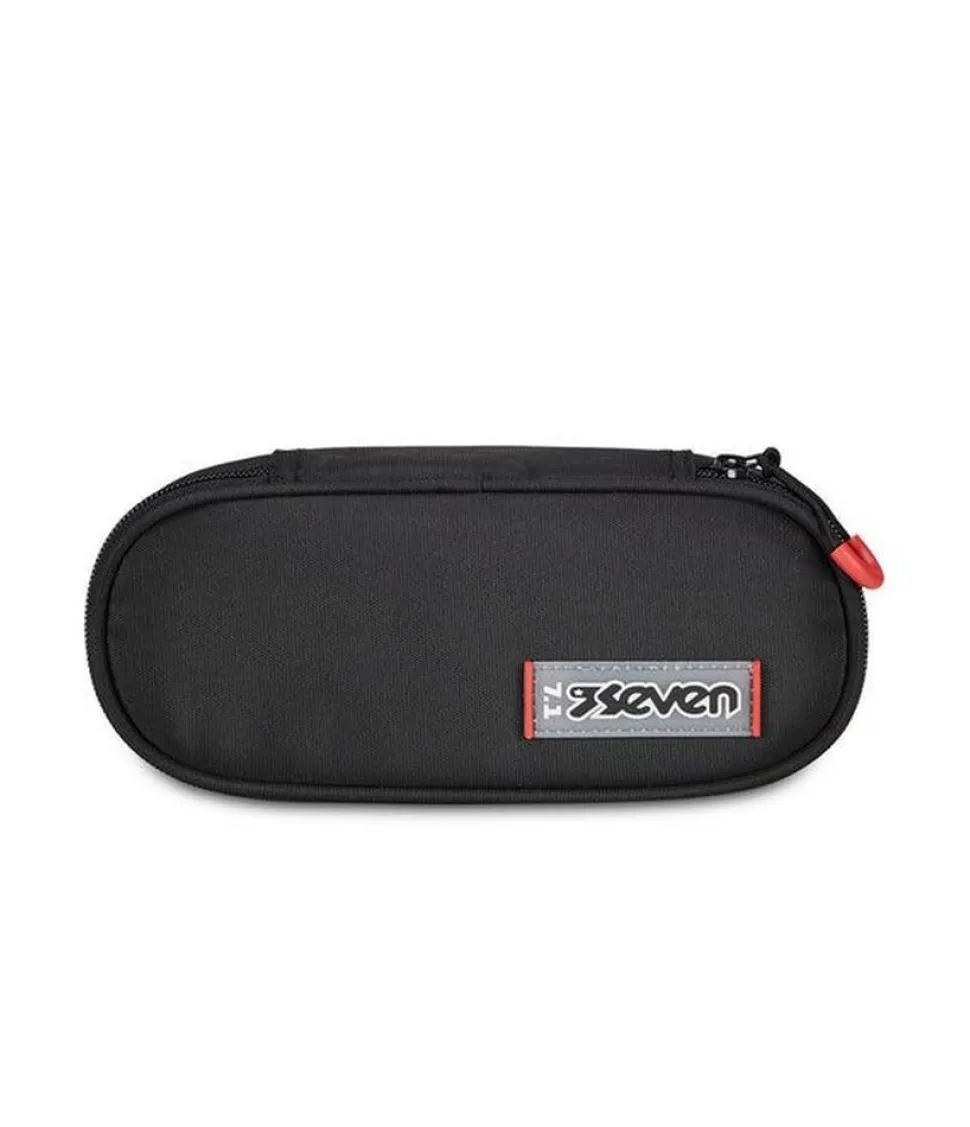 Astuccio scuola Seven Round Plus Freethink Jet Black