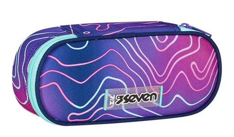 Astuccio scuola Seven Round Plus Mapset Girl