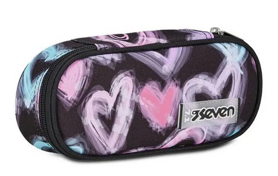 Astuccio scuola Seven Round Plus Freethink Girl Jet Black