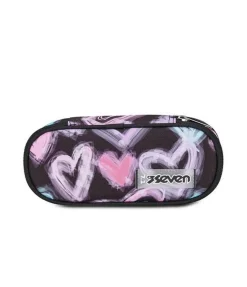 Astuccio scuola Seven Round Plus Freethink Girl Jet Black