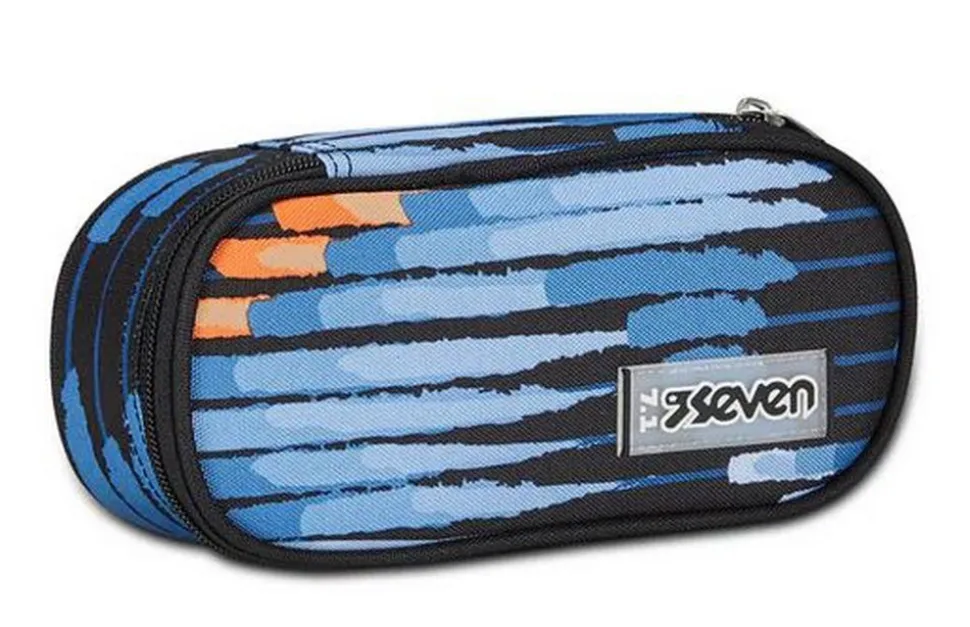 Astuccio scuola Seven Round Plus Freethink Boy Blue Deep