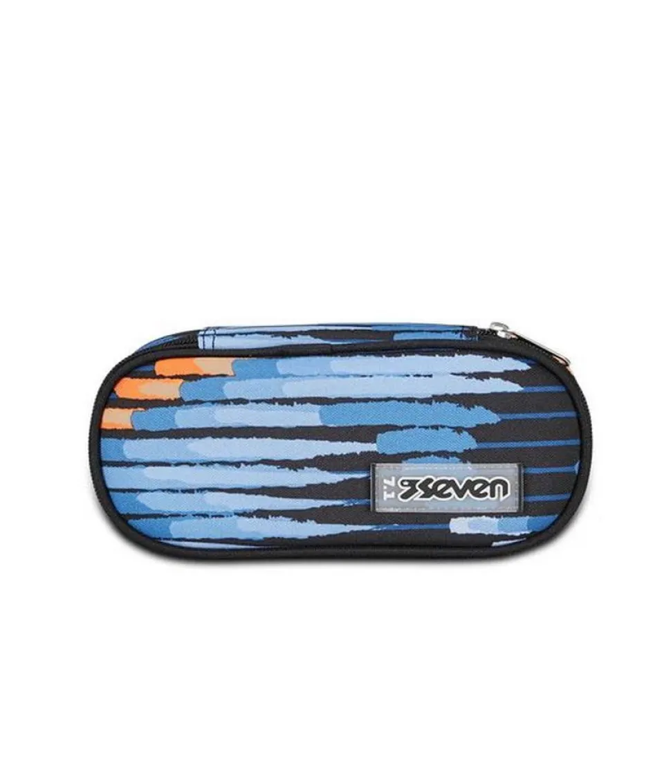 Astuccio scuola Seven Round Plus Freethink Boy Blue Deep