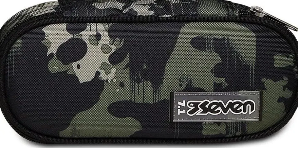 Astuccio scuola Seven Round Plus Freethink Boy Camo Green