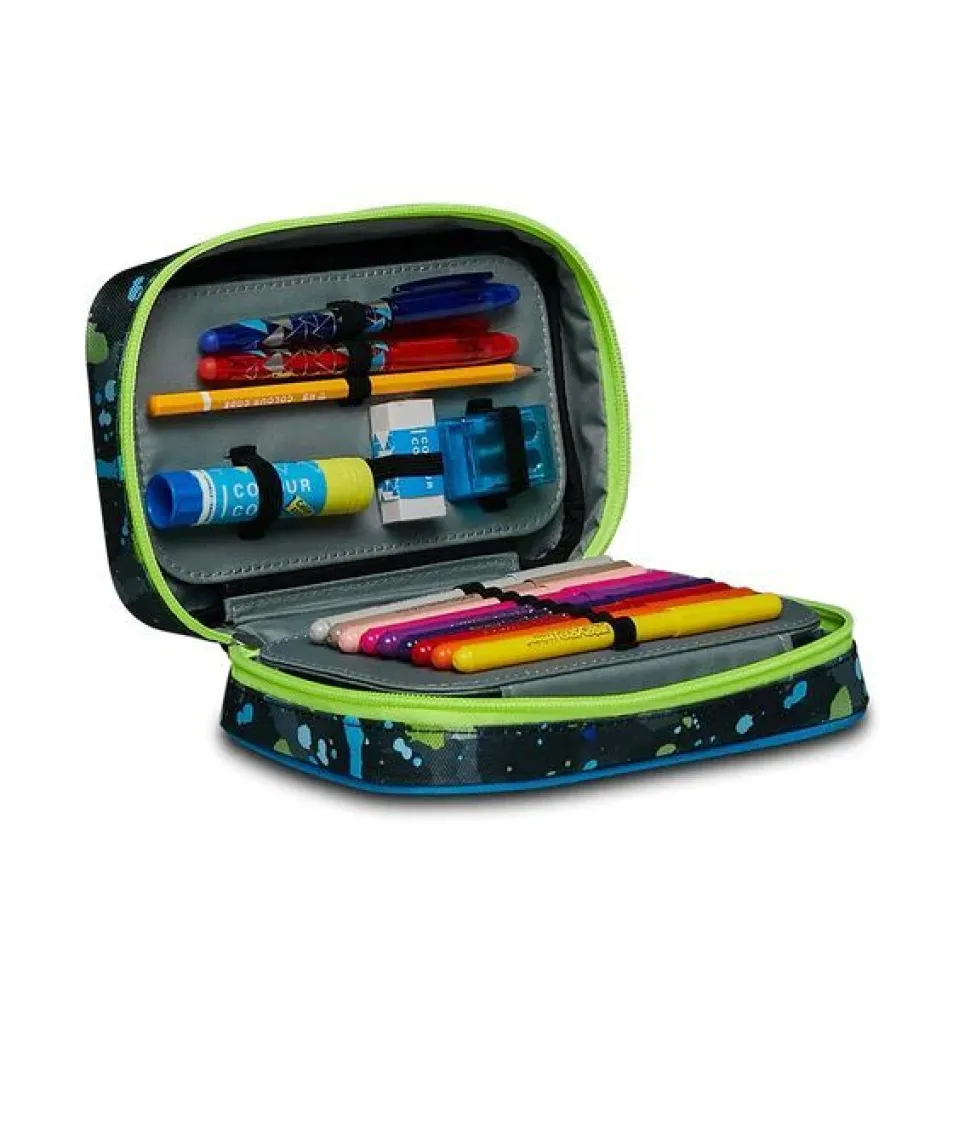 Astuccio scuola Seven Speed Case Fluo String Boy