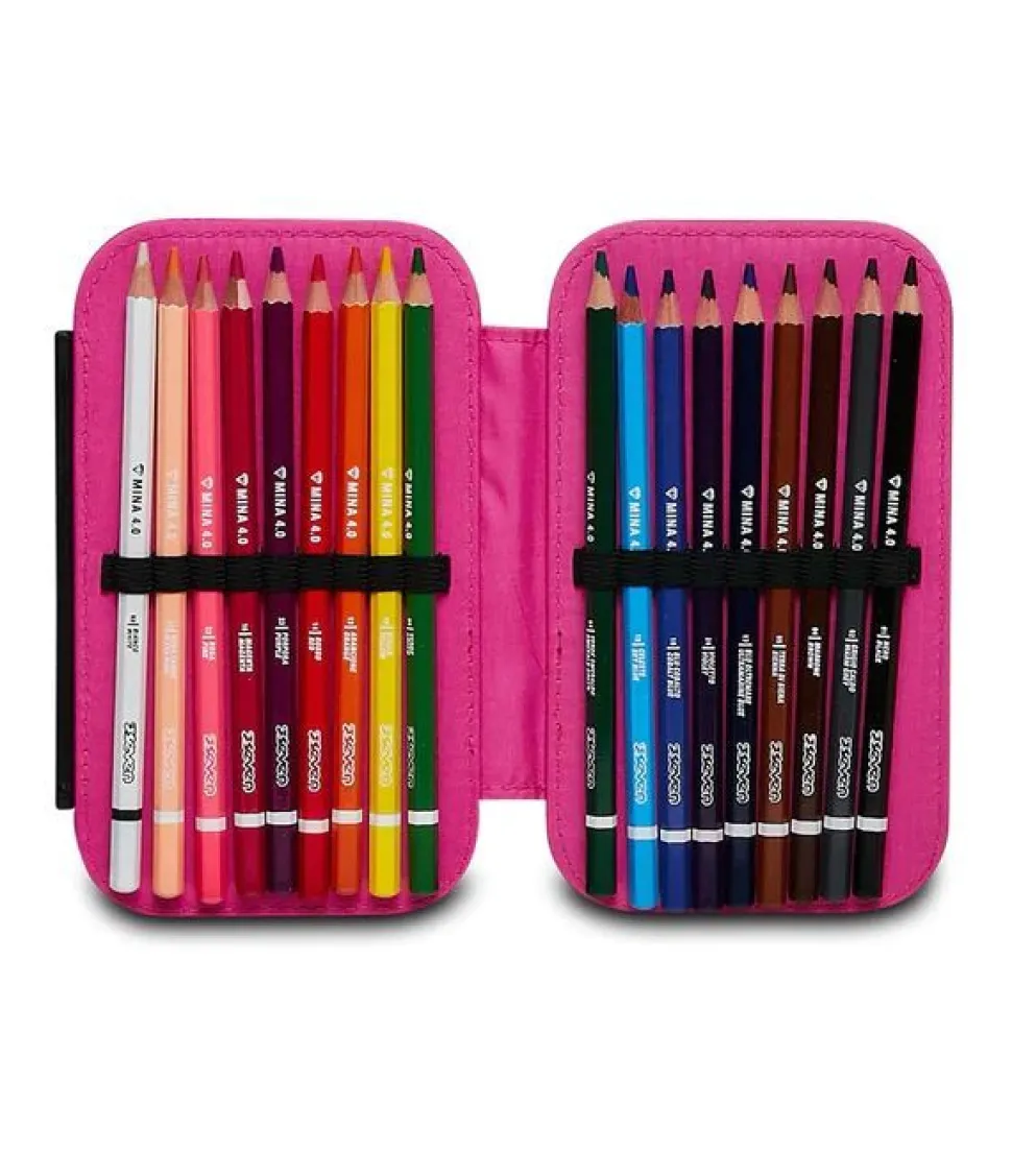Astuccio scuola Seven Speed Case Zipper Glamy