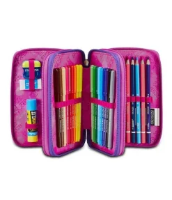 Astuccio scuola Seven 3 zip Bubble Street