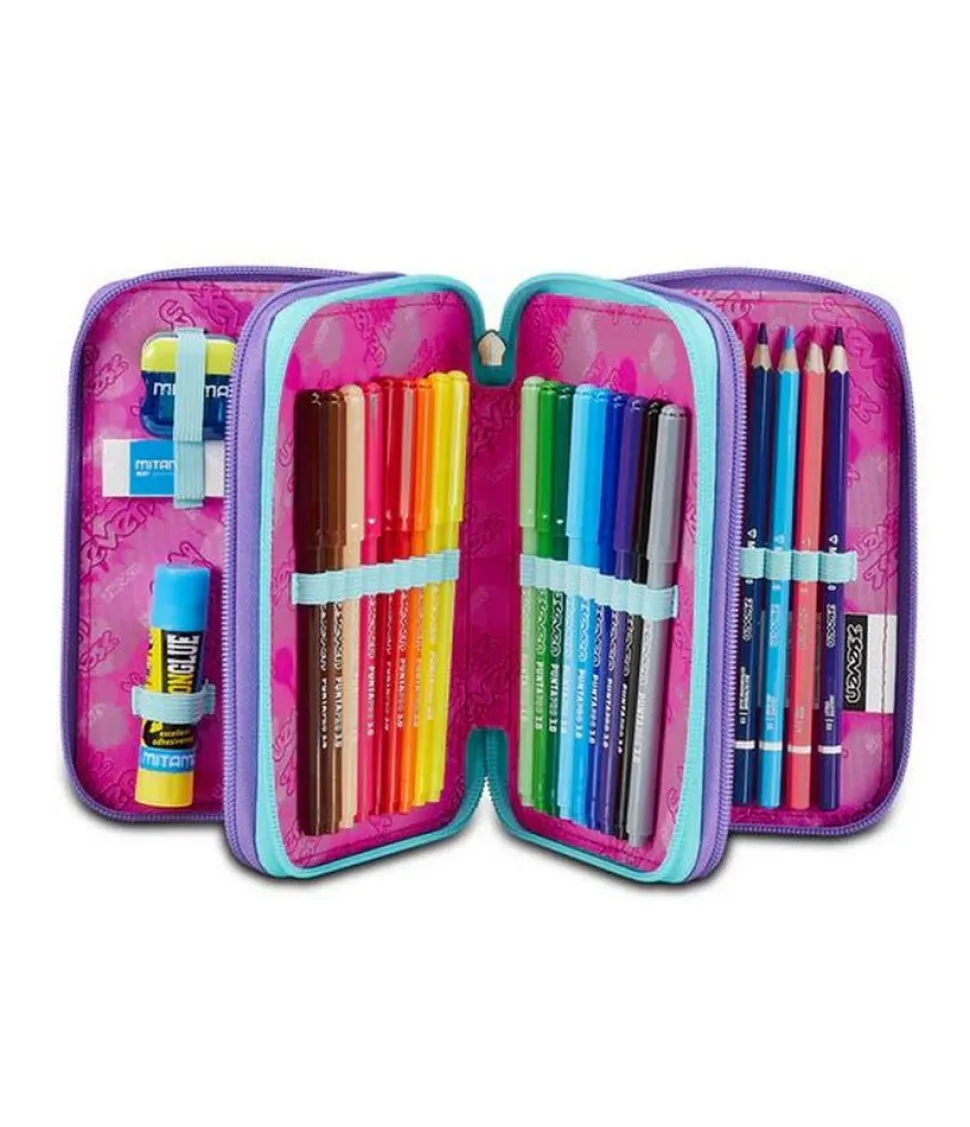 Astuccio scuola Seven 3 zip Custom Cloud