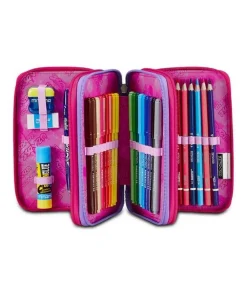 Astuccio scuola Seven 3 zip Draft Heart