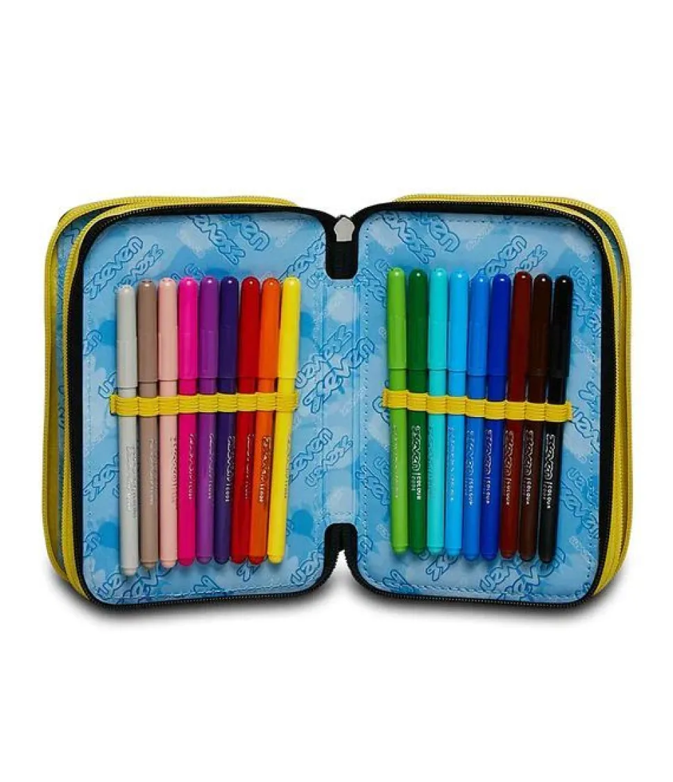 Astuccio scuola Seven 3 zip Heavy Boy