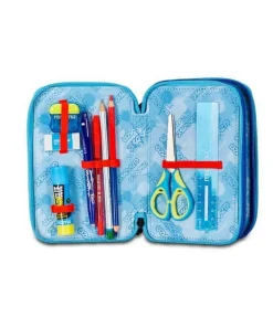 Astuccio scuola Seven 3 zip Mapset Boy