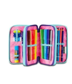 Astuccio scuola Seven 3 zip Mapset Girl