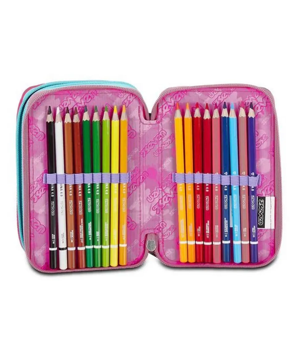 Astuccio scuola Seven 3 zip Mark On Girl