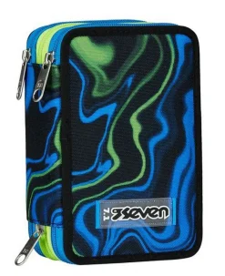 Astuccio scuola Seven 3 zip Multi-Shade Boy