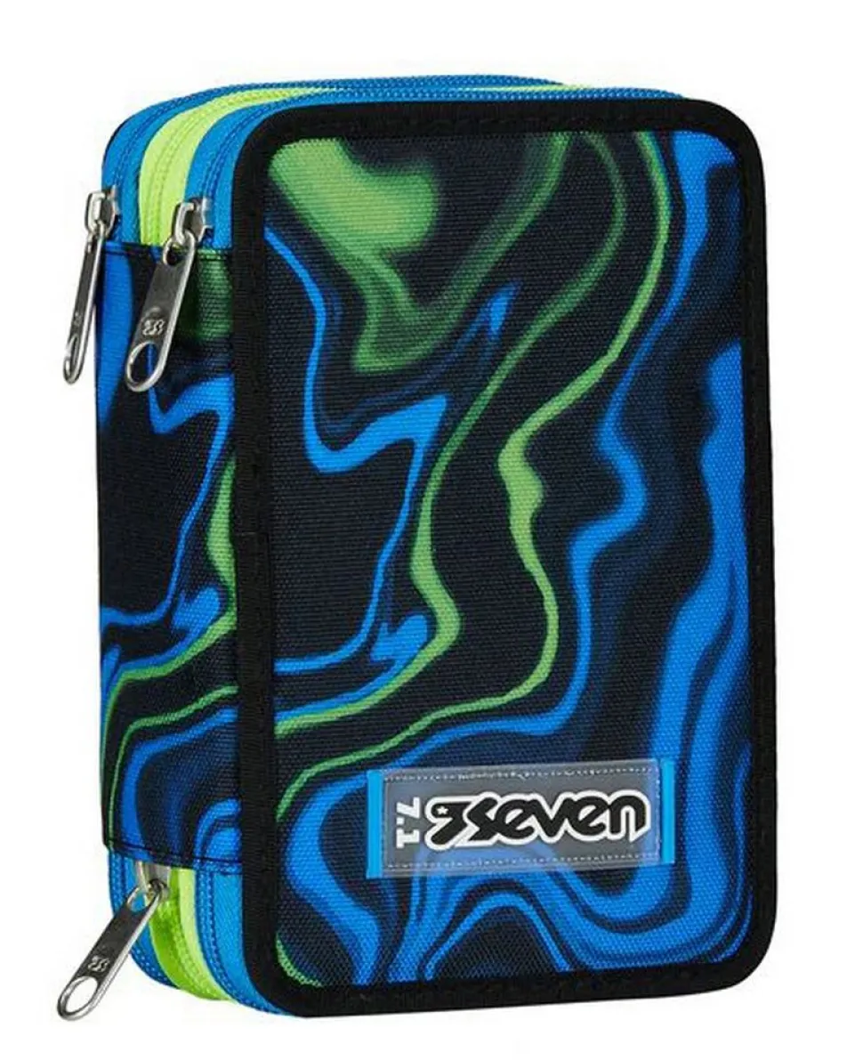 Astuccio scuola Seven 3 zip Multi-Shade Boy