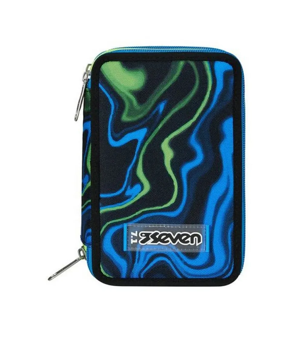 Astuccio scuola Seven 3 zip Multi-Shade Boy