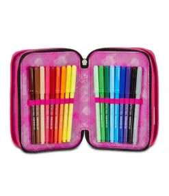 Astuccio scuola Seven 3 zip Multi-Shade Girl