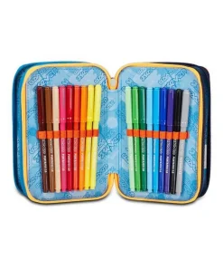 Astuccio scuola Seven 3 zip Retrocolor
