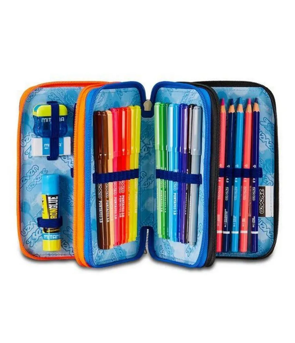 Astuccio scuola Seven 3 zip Shadefull Boy