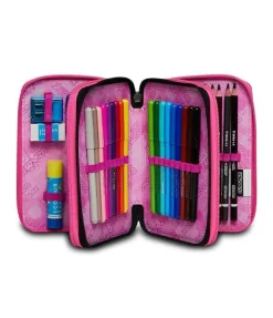 Astuccio scuola Seven 3 zip Zipper Glamy