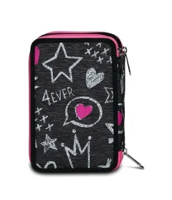 Astuccio scuola Seven 3 zip Zipper Glamy