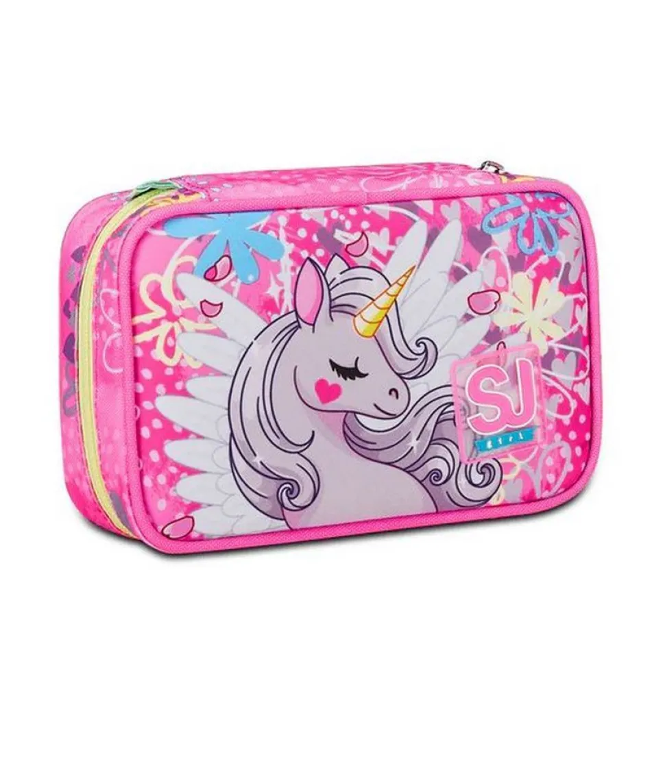 Astuccio scuola SJ Speed Case Unicorn Led