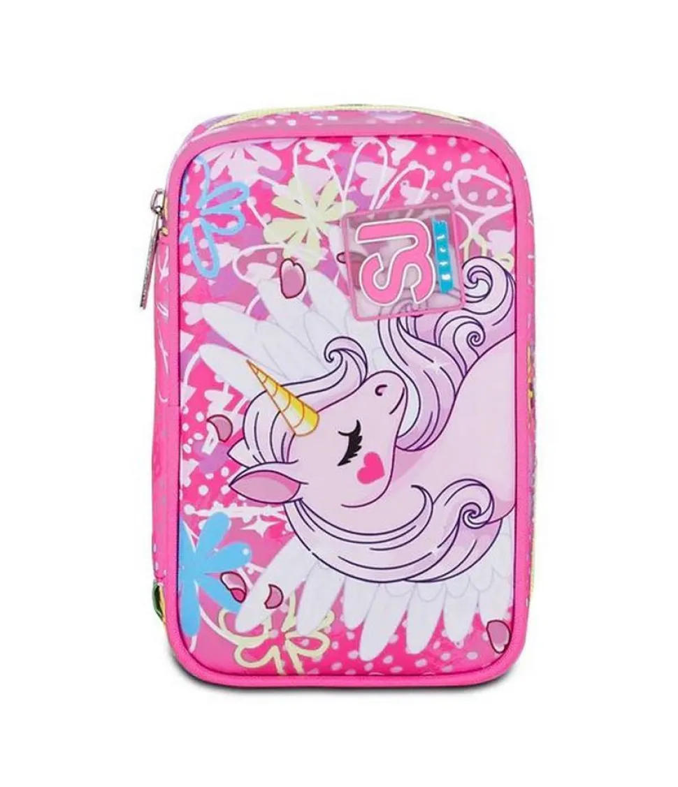 Astuccio scuola SJ Speed Case Unicorn Led