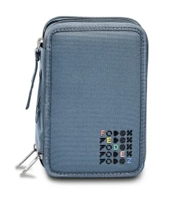 Astuccio scuola 3 zip Fedez x Seven Grigio
