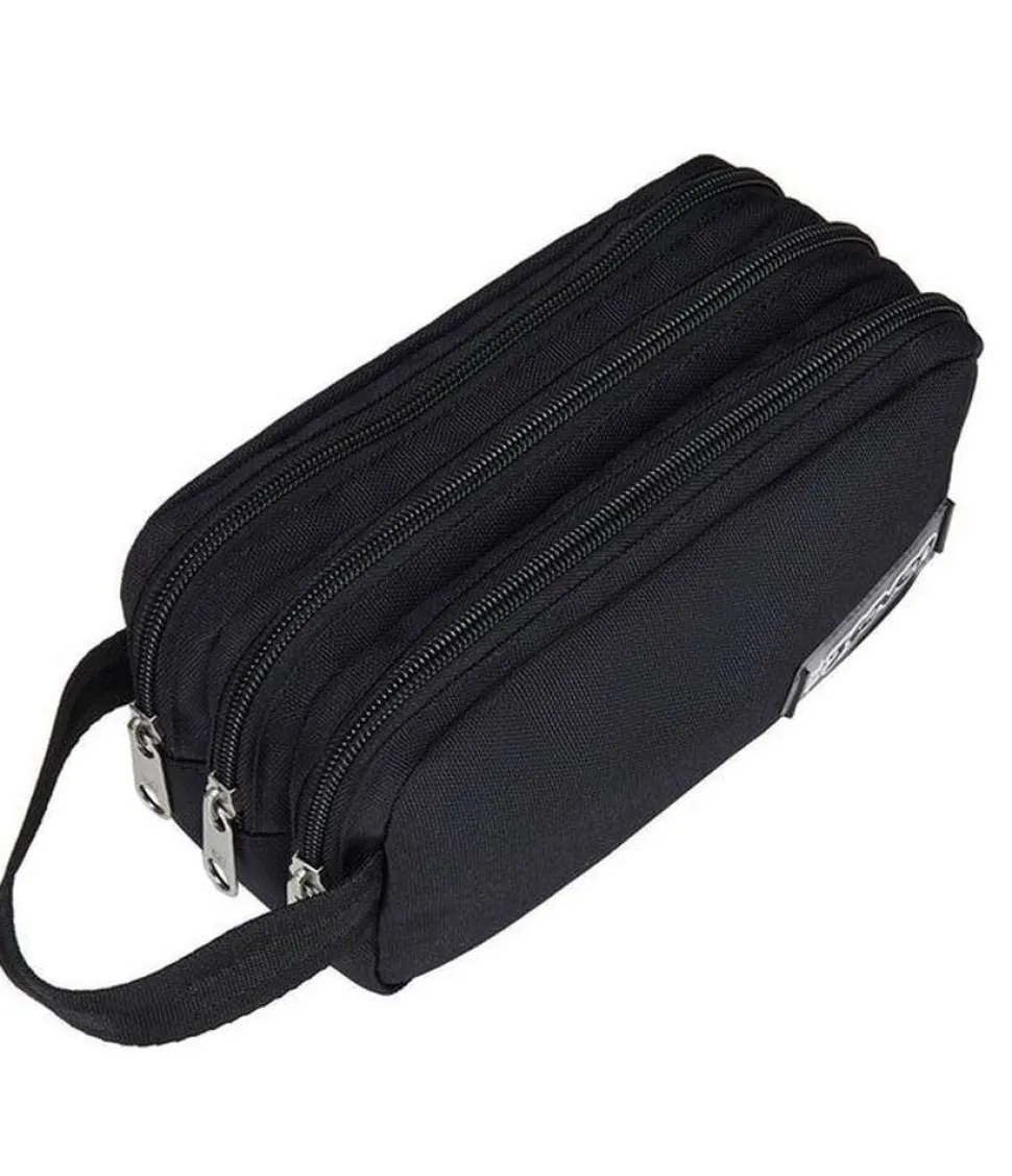 Astuccio scuola 3 zip Seven Freethink Jet Black