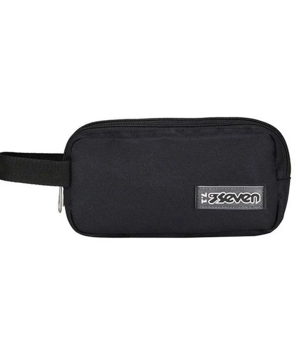 Astuccio scuola 3 zip Seven Freethink Jet Black