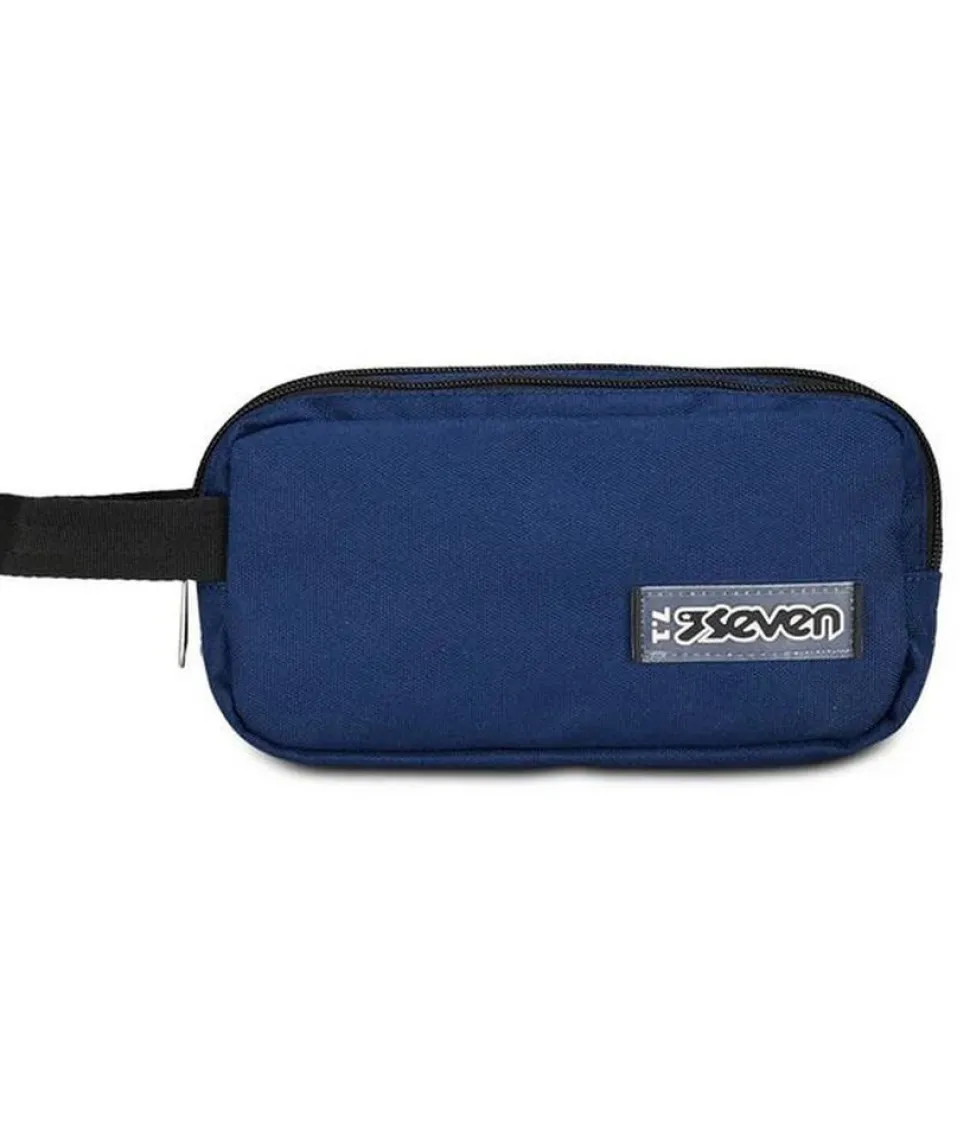 Astuccio scuola 3 zip Seven Freethink Blue Deep