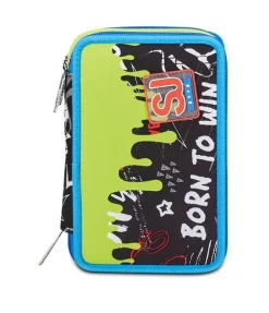 Astuccio scuola 3 zip SJ Born To Fun
