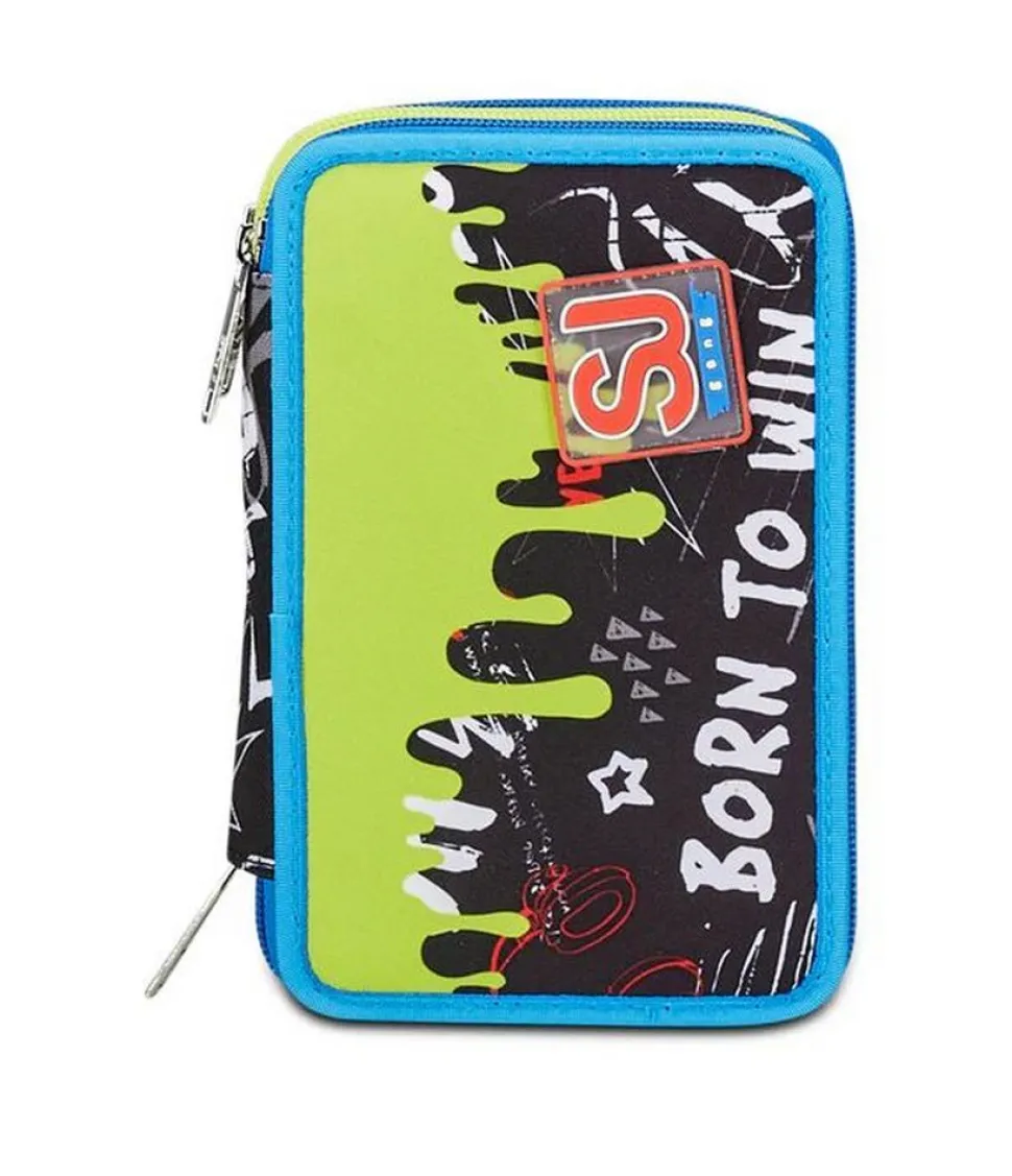 Astuccio scuola 3 zip SJ Born To Fun