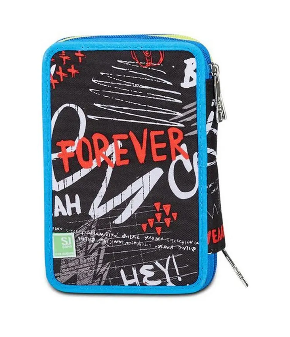 Astuccio scuola 3 zip SJ Born To Fun