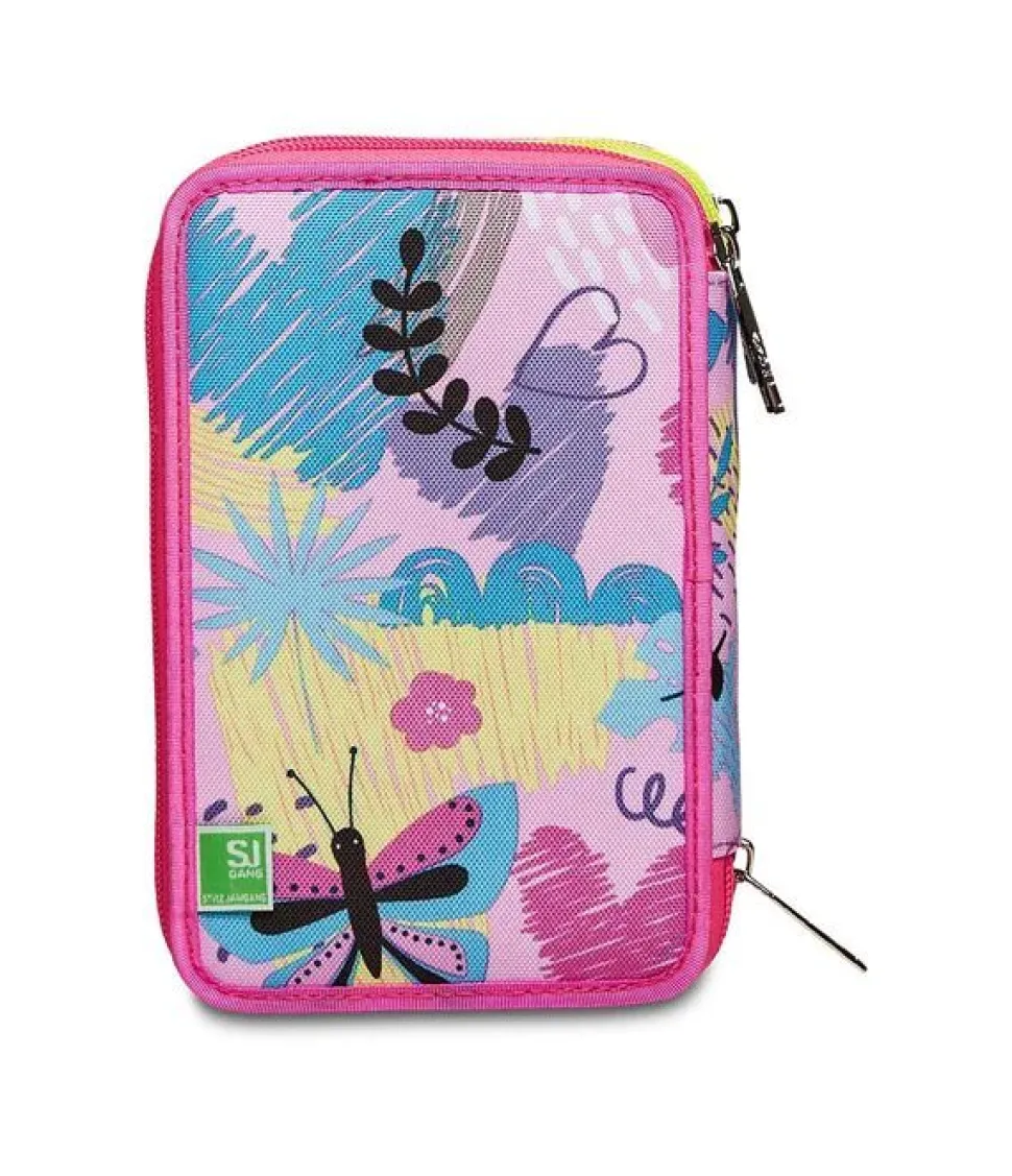 Astuccio scuola 3 zip SJ Clack It Girl