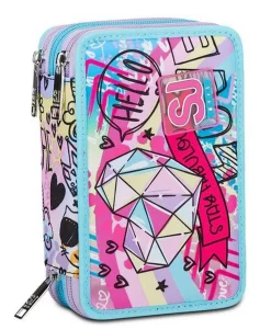 Astuccio scuola 3 zip SJ Colorjam