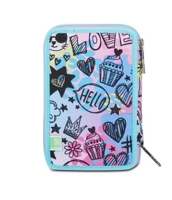 Astuccio scuola 3 zip SJ Colorjam