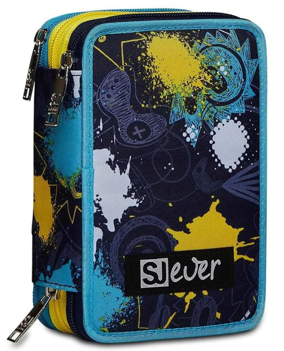 Astuccio scuola 3 zip SJ Ever Player Boy
