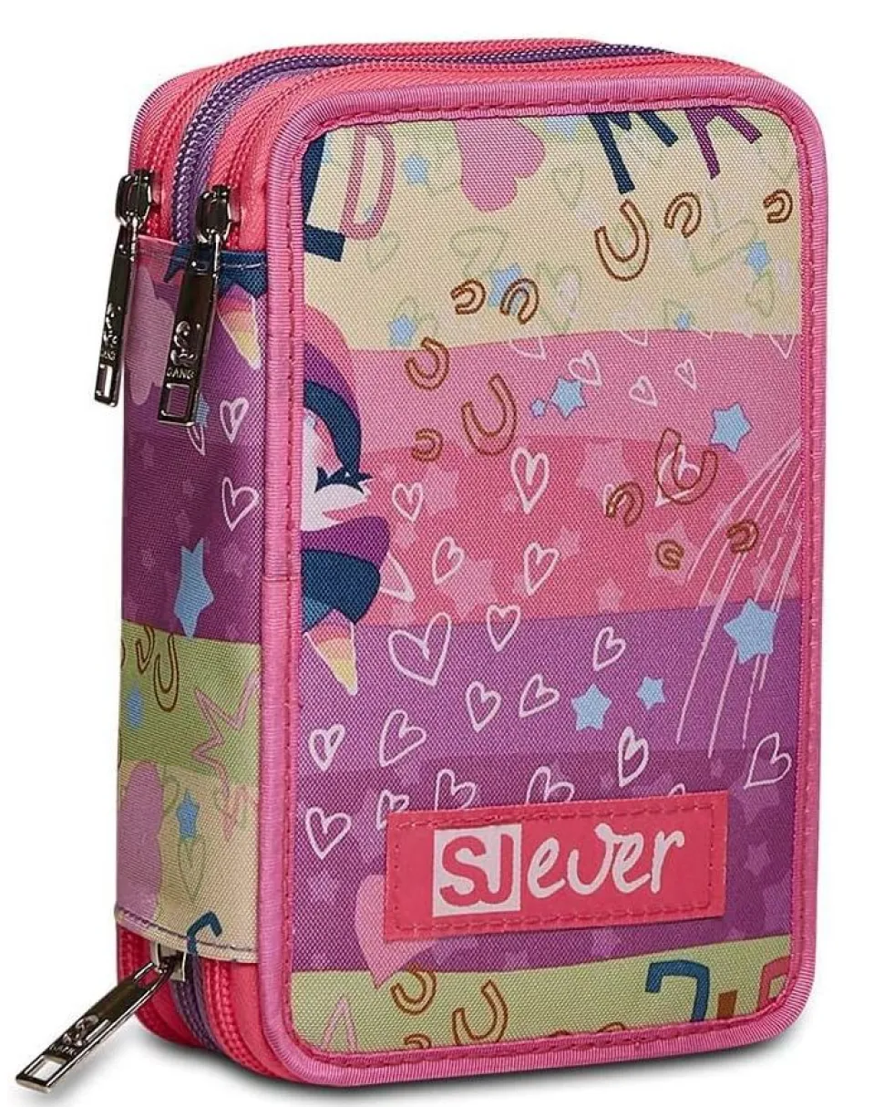 Astuccio scuola 3 zip SJ Ever Rayly Girl