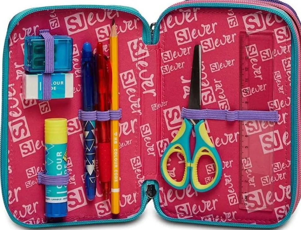 Astuccio scuola 3 zip SJ Ever Switie Girl