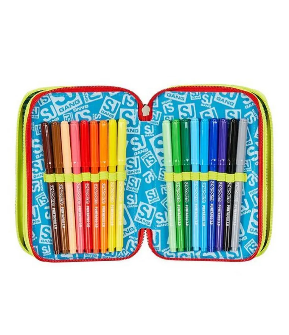 Astuccio scuola 3 zip SJ Funnygoal