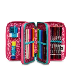 Astuccio scuola 3 zip SJ Gleamled Girl