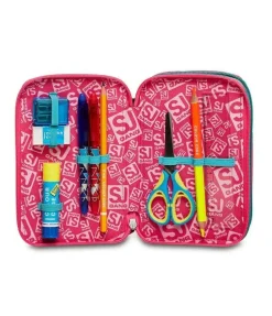 Astuccio scuola 3 zip SJ Gleamled Girl