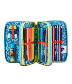 Astuccio scuola 3 zip SJ Go to Space