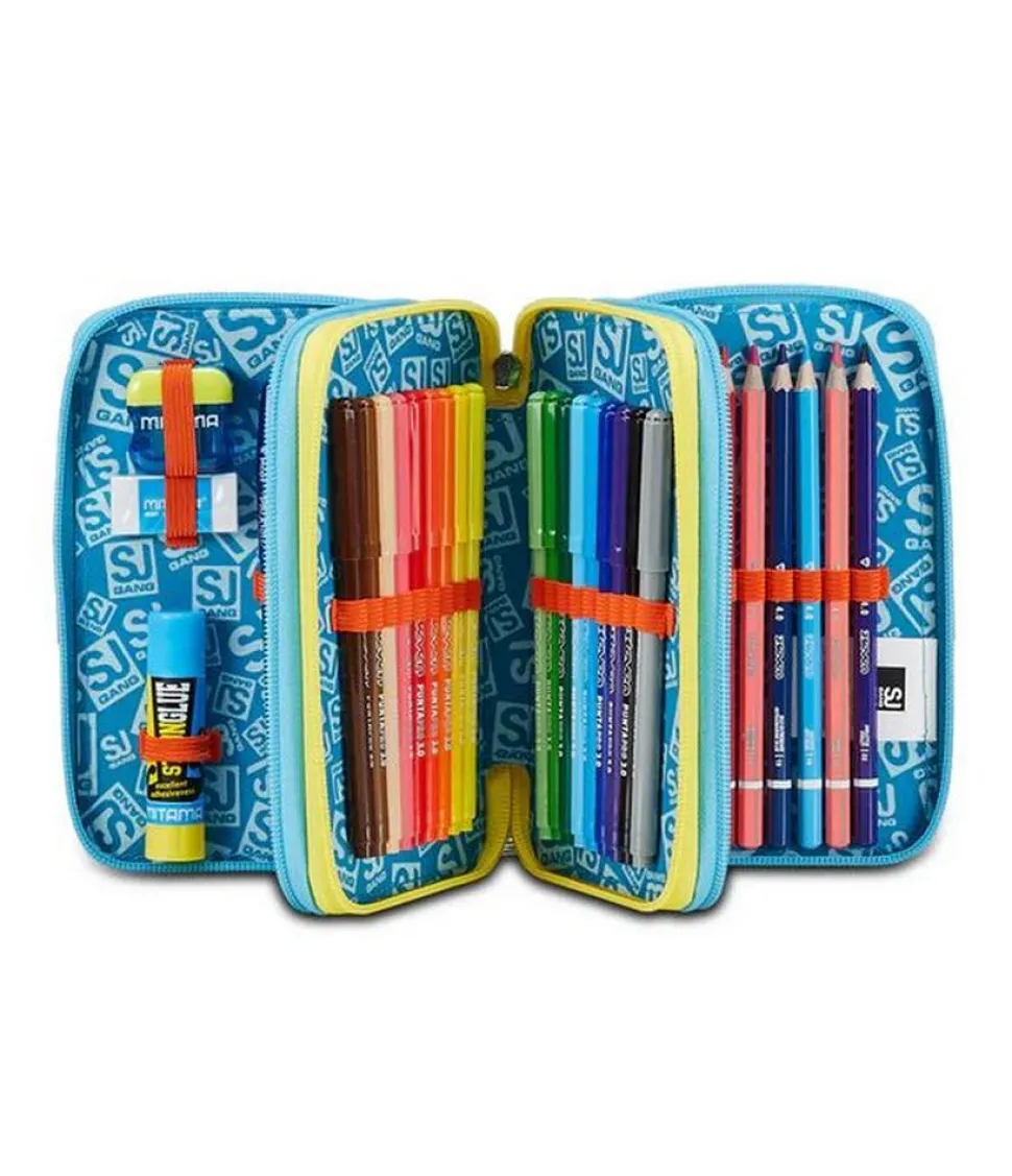Astuccio scuola 3 zip SJ Go to Space