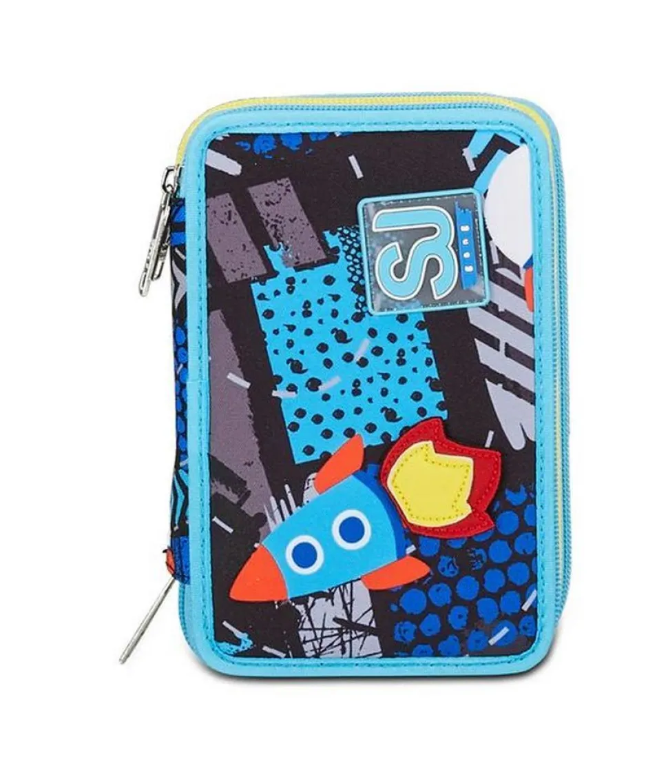 Astuccio scuola 3 zip SJ Go to Space